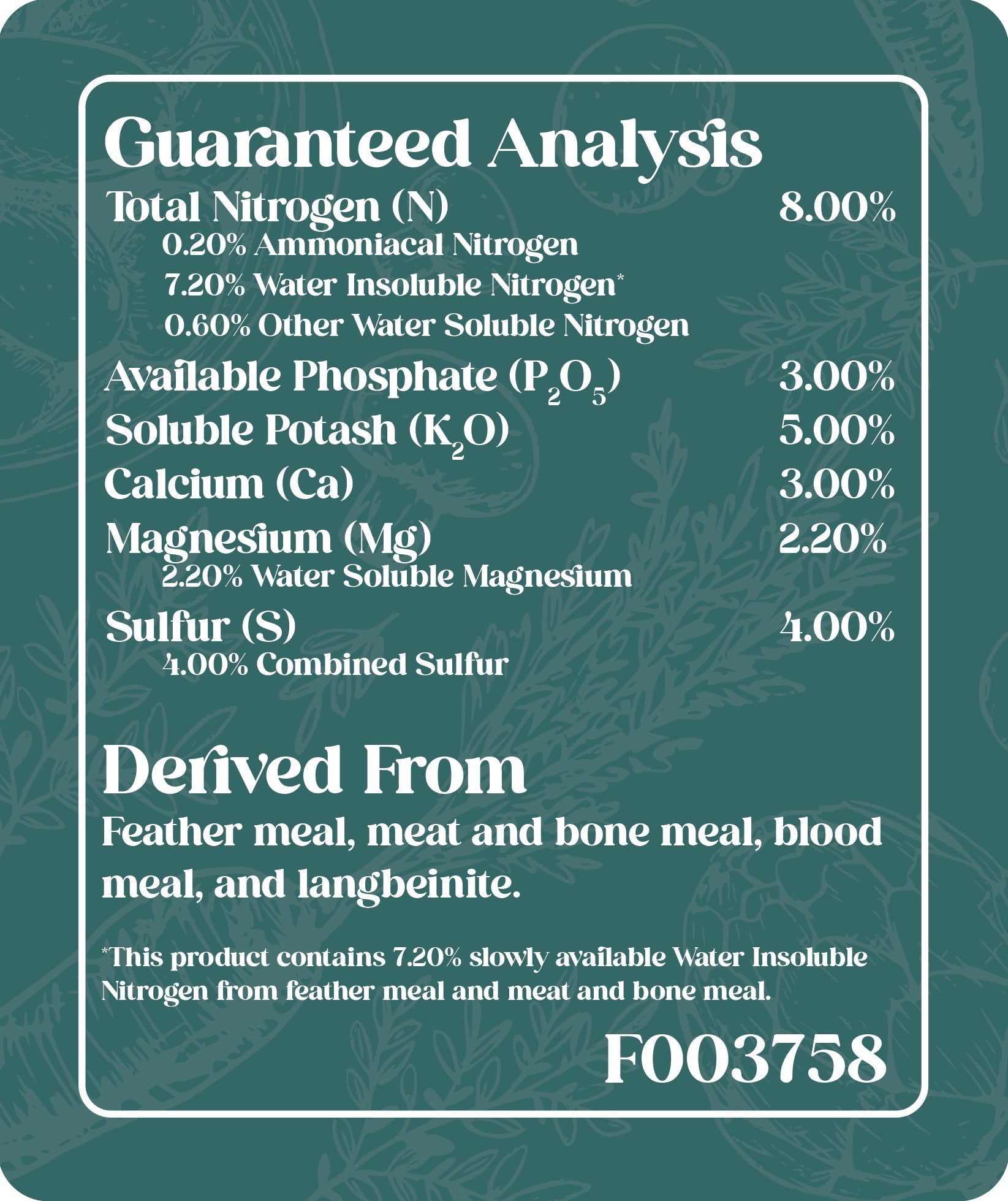 8-3-5 Organic All Purpose Fertilizer