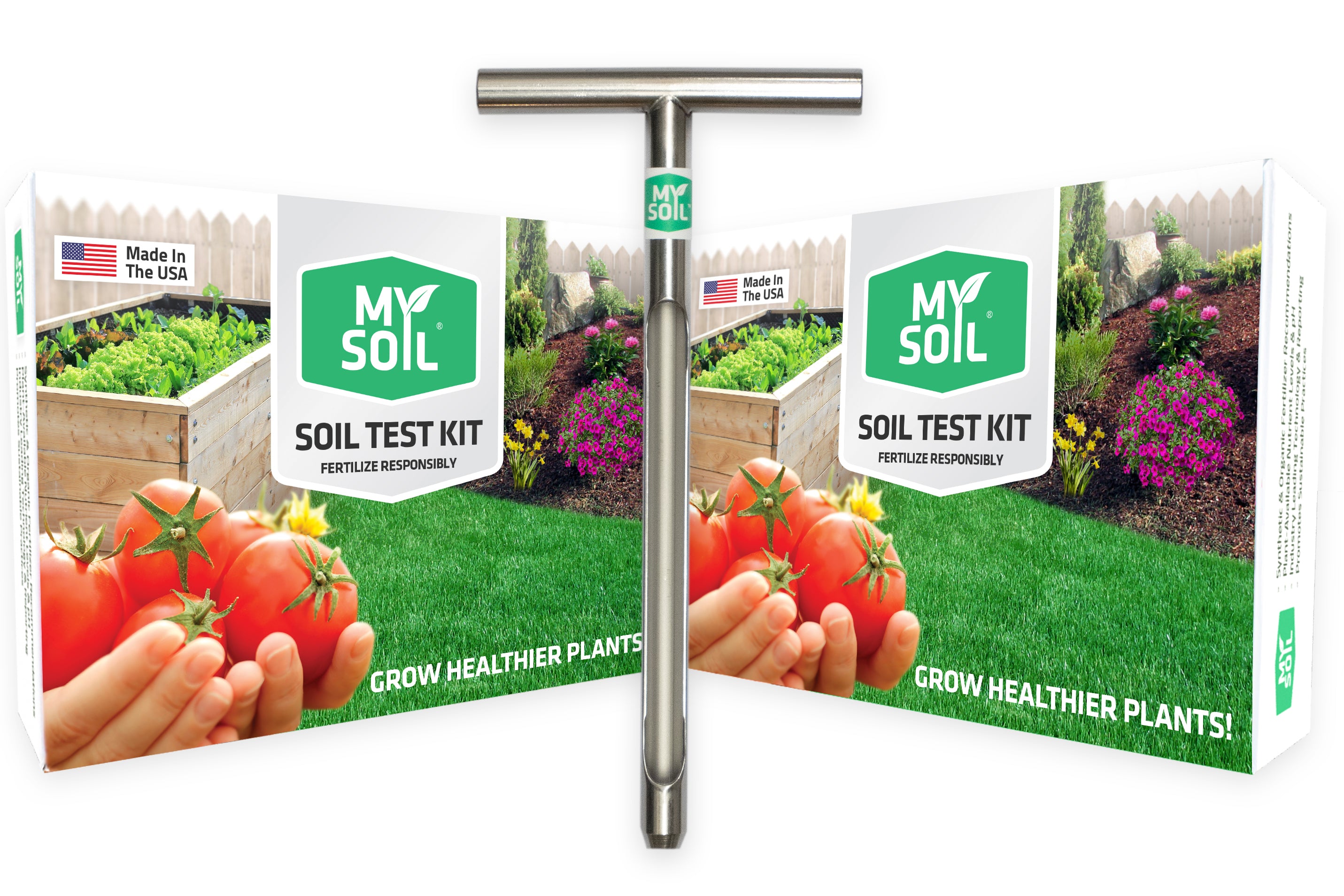 soil test for herbicides MySoil Pro Pack — 2 Soil Tests + Stainless Steel Probe