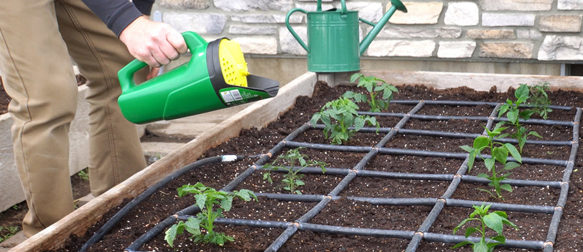 Amending the Garden with a shaker spreader