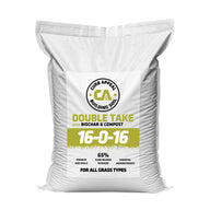 Curb Appeal 16-0-16 Double Take Fertilizer w/ Micronutrients, Biochar & Compost | Mini Prills