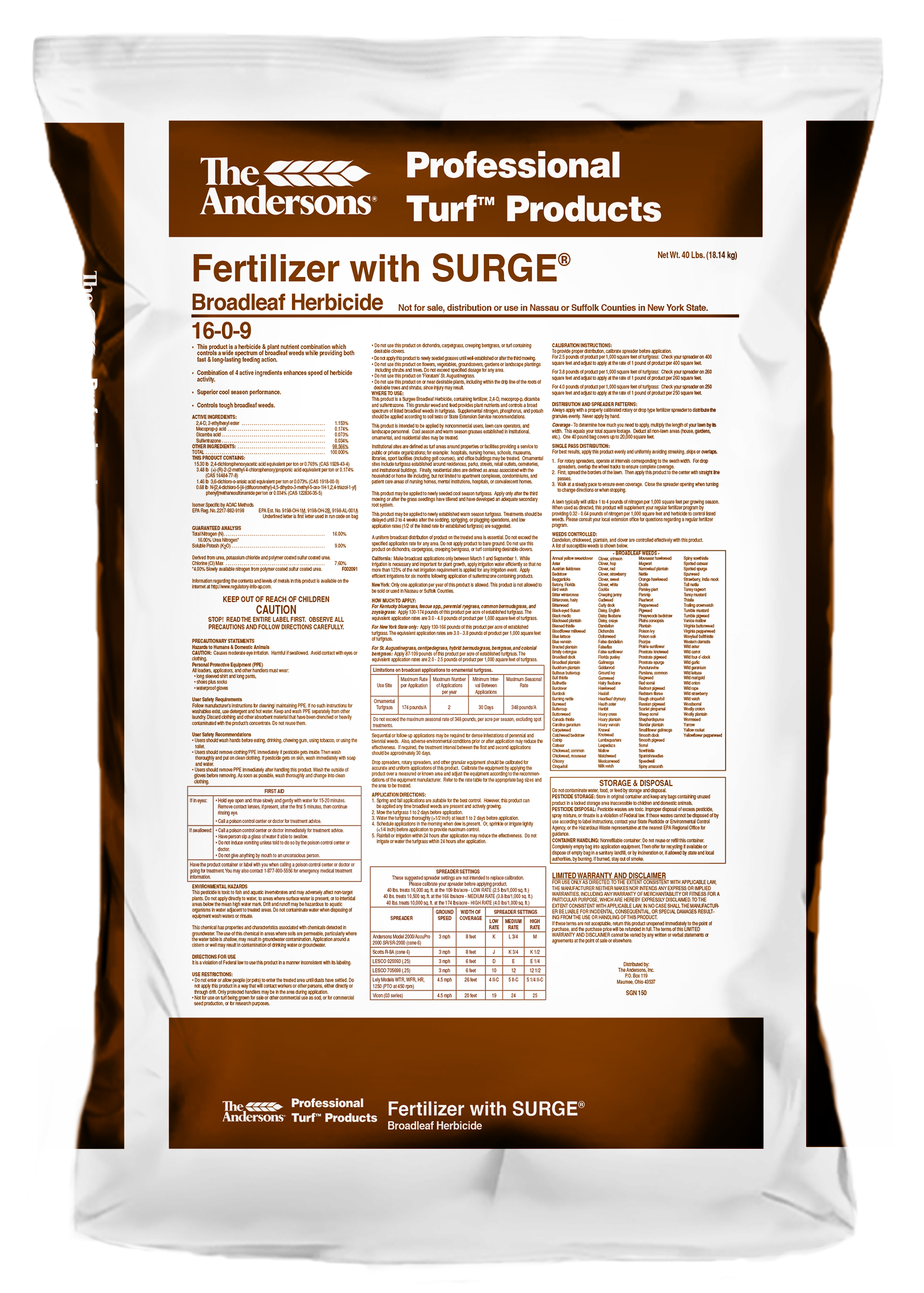 SURGE® WEED & FEED 16-0-9