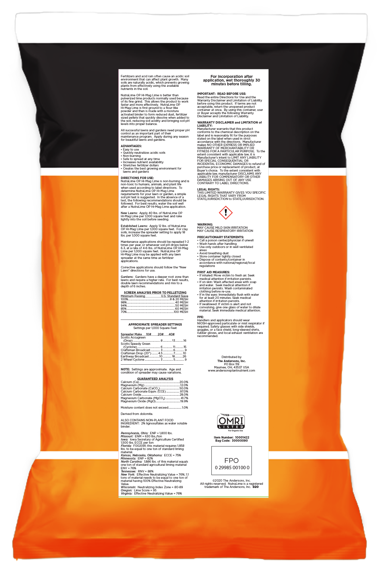NUTRASOFT OP® GYPSUM (organic soil ammendment)