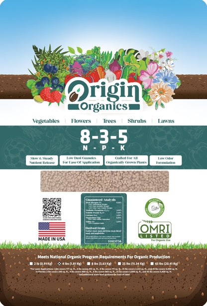 8-3-5 Organic All Purpose Fertilizer