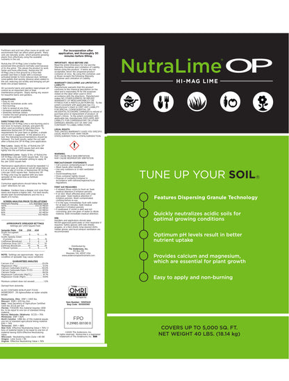 NUTRALIME OP® HI-MAG LIME (organic soil amendment)