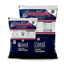 Load image into Gallery viewer, 17-7-6 Freedom Fertilizer  3% chelated Iron, Magnesium and Bio-Nite - Granular Lawn Fertilizer