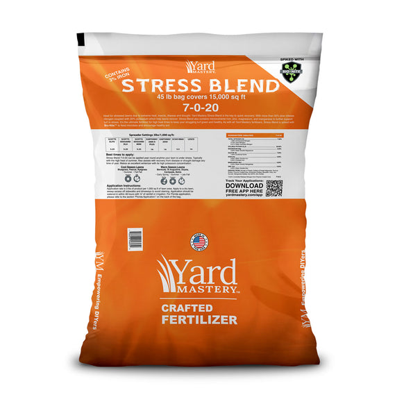 7-0-20 Stress Blend  3% Iron - Bio-Nite - Granular Lawn Fertilizer